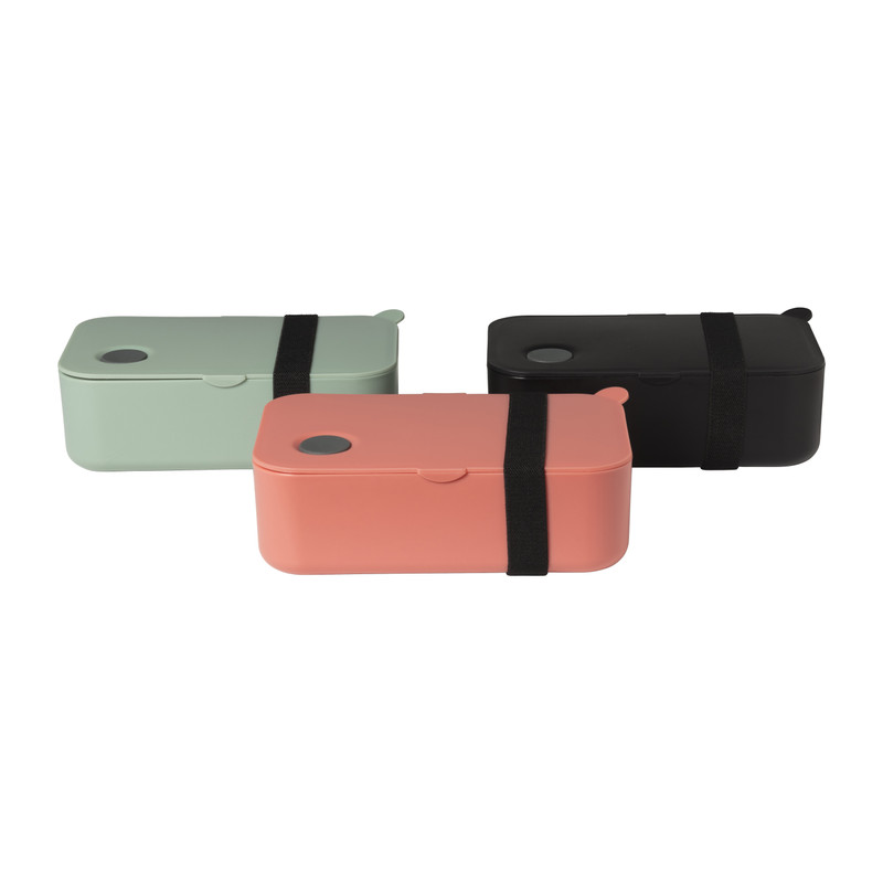 Lunchbox met elastiek - groen - 1 liter
