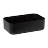 Lunchbox met elastiek - zwart - 1 liter