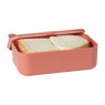 Lunchbox met elastiek - oranje - 1 liter