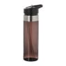 Drinkfles met rietje - zwart - 700 ml