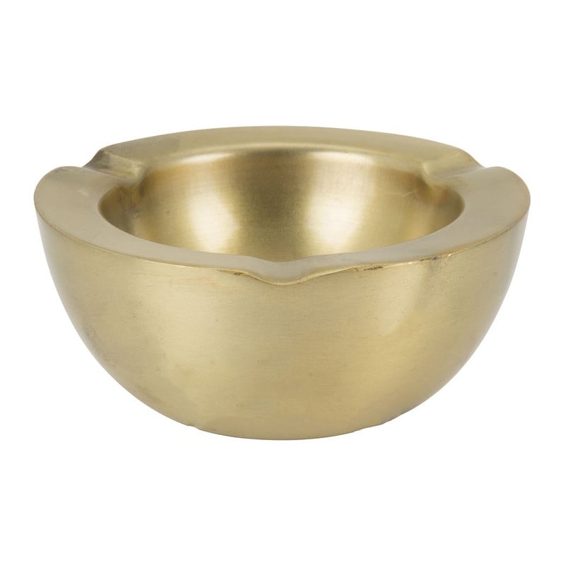 Asbak dubbelwandig - goud