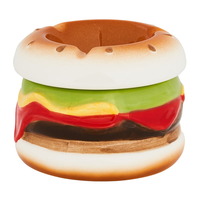 Asbak hamburger - keramiek