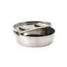 Asbak met scharnierklep - 9.5 cm - RVS
