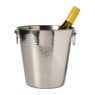 Champagnekoeler rvs - zilverkleurig - 22.5x21x21 cm
