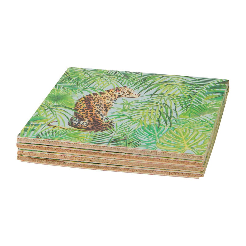 Onderzetters  tropical - set van 4