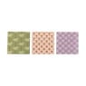 Onderzetter met print - groen - 10x10 cm