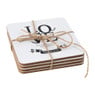 Onderzetters  love - kurk - 4 stuks