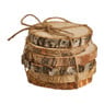 Onderzetter boomstam - 6 stuks