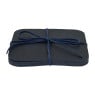 Onderzetters PU leer - blauw - set van 4