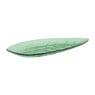 Glazen schaal bladvorm - groen - 35,5x17 cm