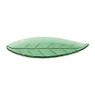 Glazen schaal bladvorm - groen - 24x12 cm