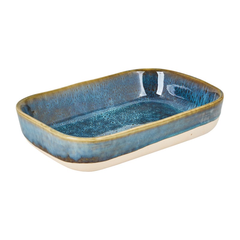 Ovenschaal stoneware - diverse kleuren - 22x15x5 cm 