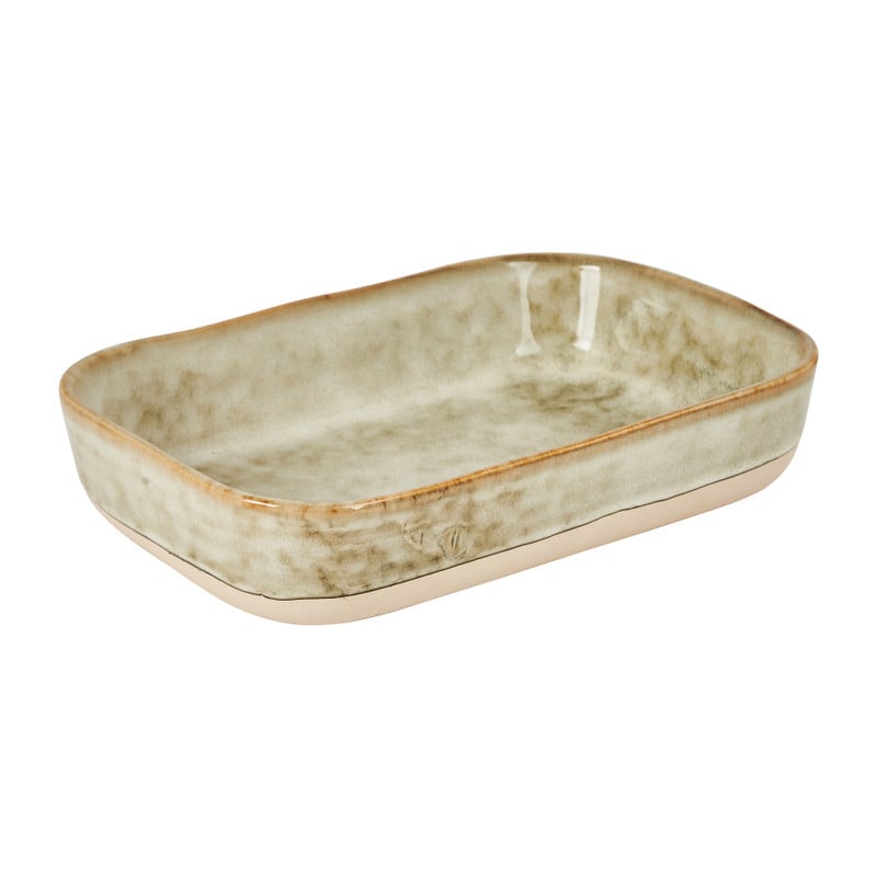Ovenschaal stoneware - diverse kleuren - 22x15x5 cm 