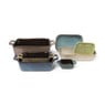 Ovenschaal stoneware - diverse kleuren - 22x15x5 cm 