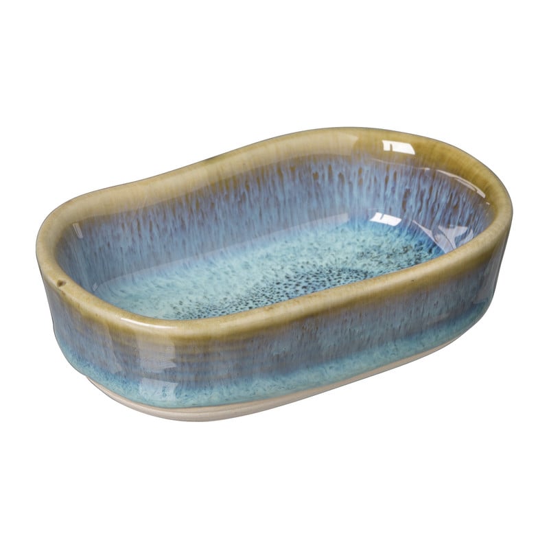 Mini ovenschaaltje stoneware - diverse kleuren - 10x6x3 cm  