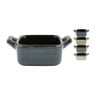Ovenschaaltje met grepen s - diverse kleuren - 7x7x3 cm