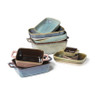 Ovenschaal met grepen - beige - 13x11x5 cm