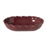 Ovenschaal geschulpt bordeaux - rood - 35,5 x 24 cm