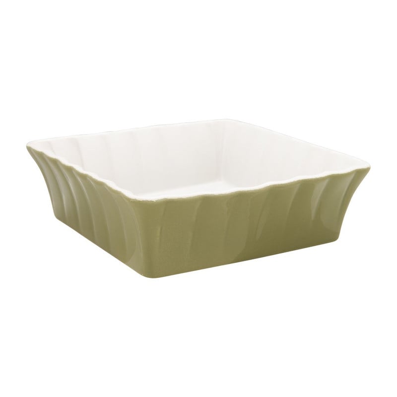 Ovenschaal Aveiro vierkant - 23x23 cm - groen