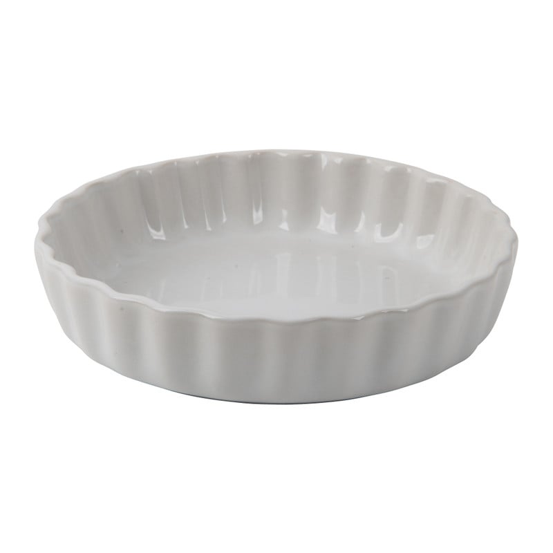 Taartvorm stoneware - 16 cm - wit