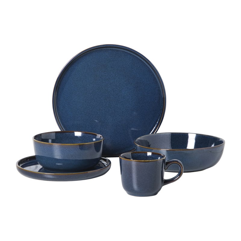 Serviesset 20-delig - blauw - 4 persoons