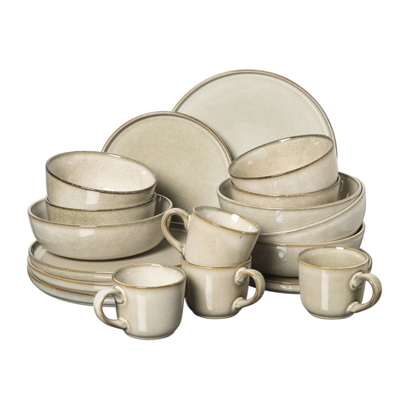 Serviesset 20-delig - beige - 4 persoons