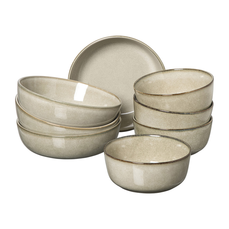 Serviesset 20-delig - beige - 4 persoons