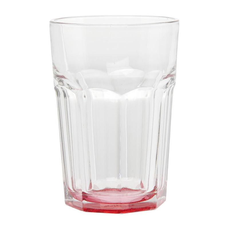Glas facetten gekleurd roze