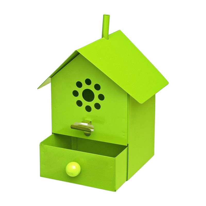 Vogelhuisje asbak groen