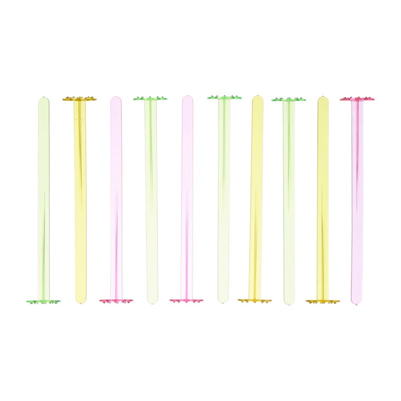 Cocktailstampers gekleurd - multikleur - set van 10