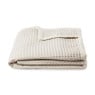 Plaid vlakjes - beige - 130x170 cm 