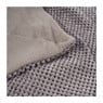 Plaid blokje - betongrijs - 130x160 cm