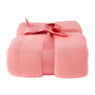 Plaid met voering - roze - 128x170 cm