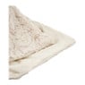 Plaid bont met dessin - beige - 130x170 cm 