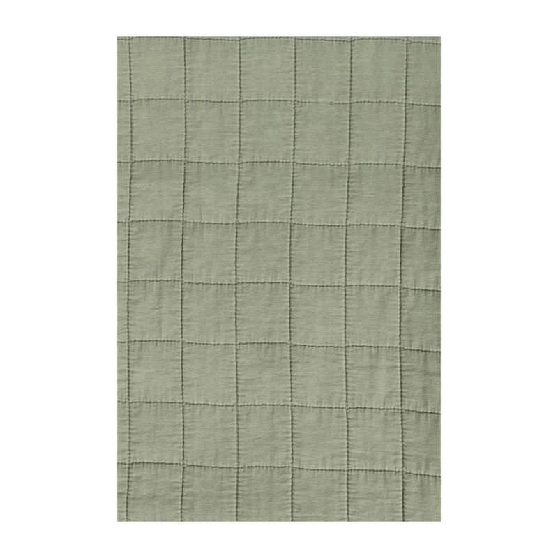 Bedsprei/plaid - groen - 150x200 cm 