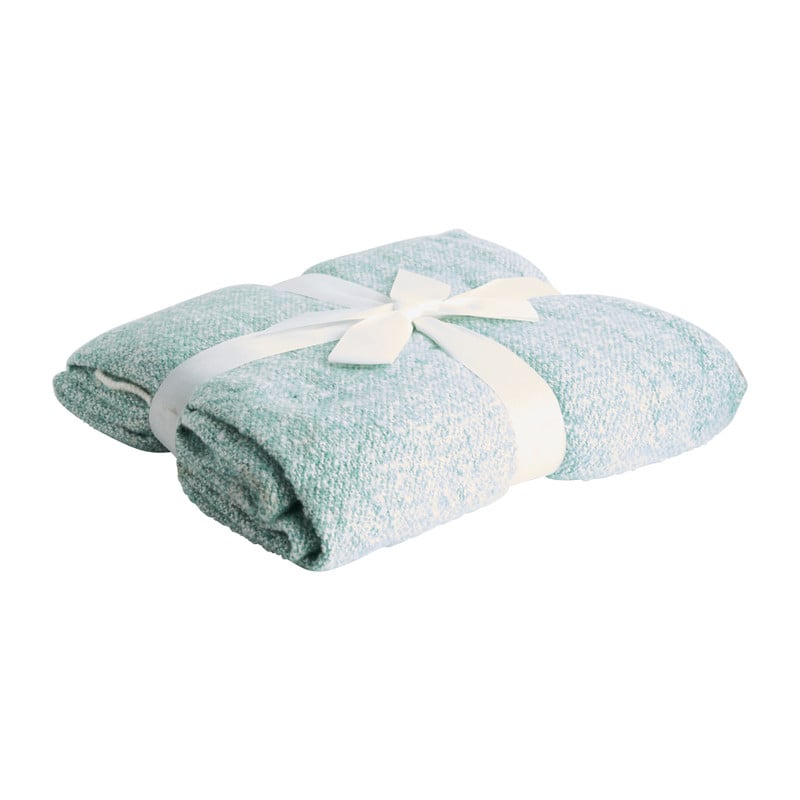 Plaid melange - groen - 130x170 cm