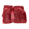 Plaid bont - rood - 130x170 cm 