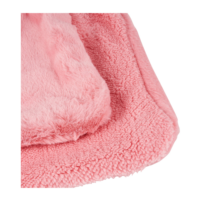 Plaid bont - roze - 130x170 cm 