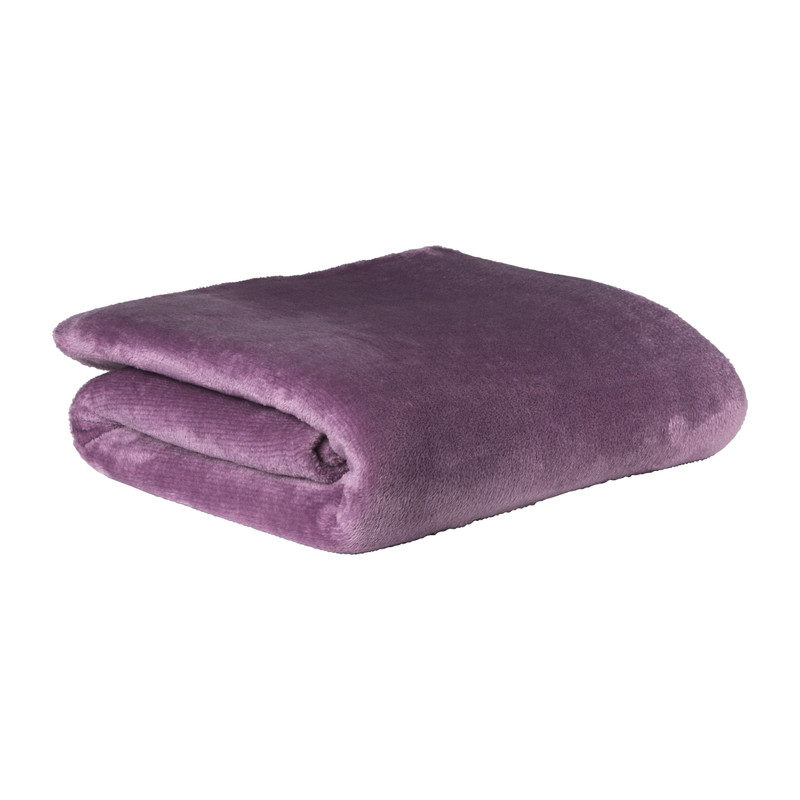 Fleece deken - paars - 200x150 cm
