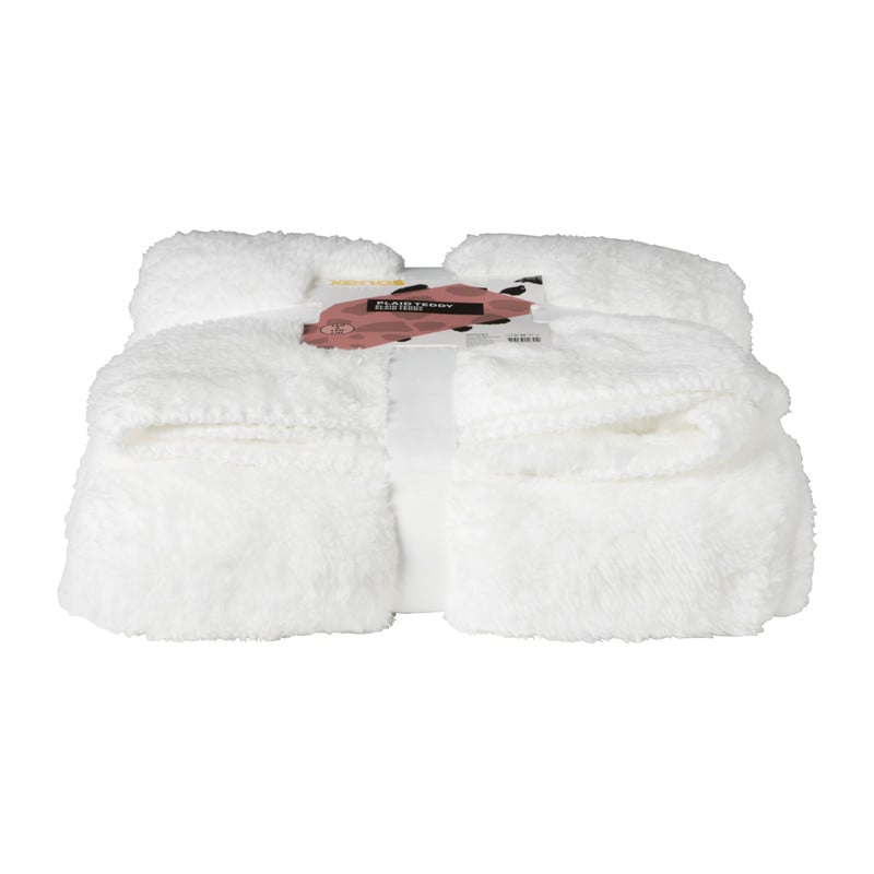 Plaid teddy - off-white - 130x170 cm