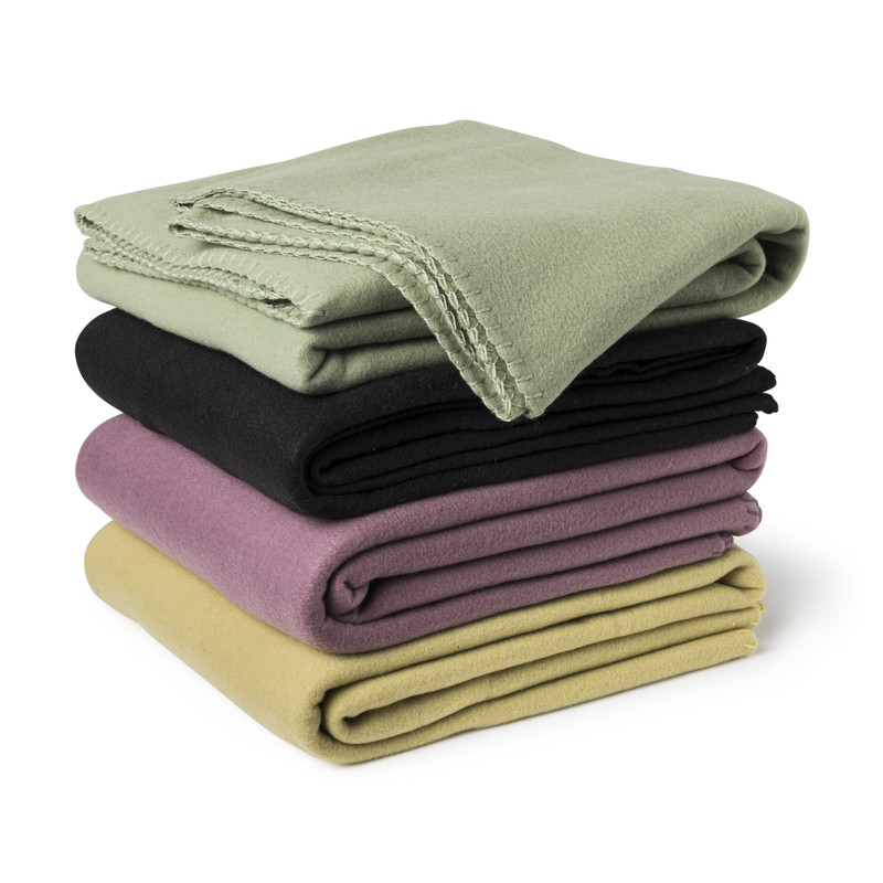 Fleece deken - groen - 160x130 cm