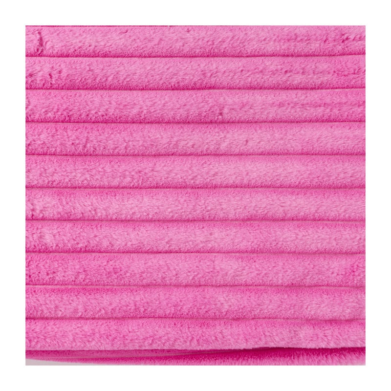 Plaid rib - roze - 130x160 cm