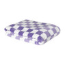 Plaid geblokt - paars/wit - 130x170 cm
