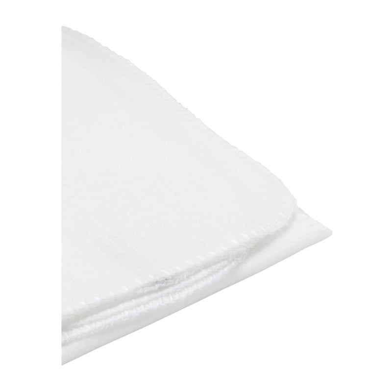 Fleece deken - wit - 160x130 cm