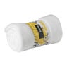 Fleece deken - wit - 160x130 cm