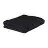 Fleece deken - zwart - 160x130 cm