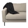 Fleece deken - zwart - 160x130 cm