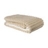 Plaid rib - beige - 130x160 cm