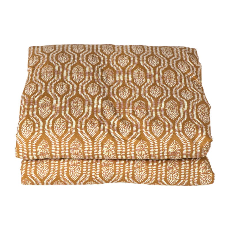 Plaid quilted wave - bruin -  130x170 cm