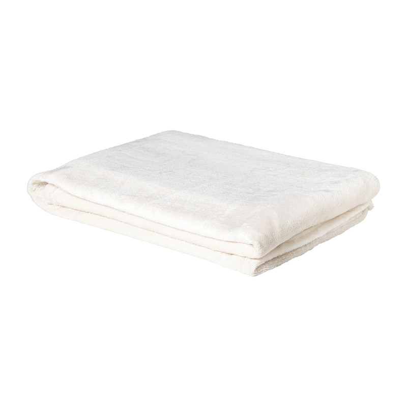 Fleece deken - beige - 200x150 cm